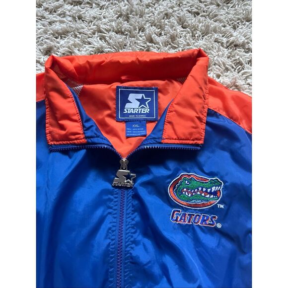Vintage 90s Florida Gators Men’s XXL Starter Windbreaker Track Jacket Zip Up - Picture 2 of 14